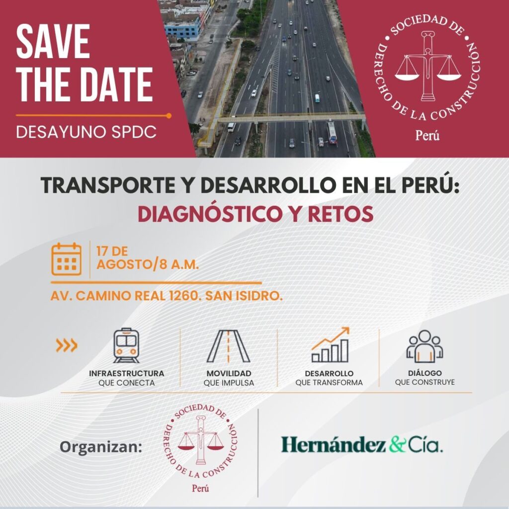 En este espacio de análisis y diálogo abordaremos la brecha en la infraestructura de transporte: situación actual y próximos planes, así como las oportunidades de negocio que se abren para el sector construcción e infraestructura.